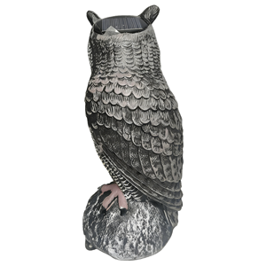 Ornement de hibou à énergie solaire avec yeux LED activés par le mouvement, résistant aux intempéries, en <span class=keywords><strong>plastique</strong></span> PE, pour la décoration extérieure de la cour, de la ferme ou du jardin - Product Image 2