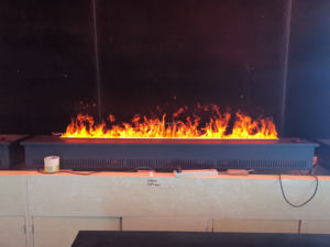 Lareira a Vapor de Água 3D de Alta Qualidade 2025, Chamas LED 1500W, Uso Moderno Interno para Residências e Hotéis, Embutida, Idioma Francês - Product Image 4