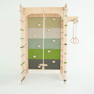 Montessori aktif oyun yapısı kapalı tırmanma seti, macera parkı, duvar tırmanıcı, orman spor salonu - Product Image 6