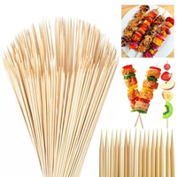 Milieuvriendelijke Xizhu bamboe BBQ spiesjes & satay stokjes - 100% biologisch afbreekbaar, voor gebruik tijdens kamperen, 80-100 stuks