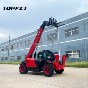 Manipulador Telescópico TOPFIT para Construcción de Puentes y Carreteras, Montacargas Telescópico Diésel con Cucharón de 1.5m de Alta Eficiencia - Product Image 3