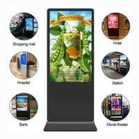 Pantalla LED Vertical Inteligente para Publicidad, Señalización Digital y Pantallas Tótem de Pie con Pantalla Táctil, Máquina de Publicidad Personalizada