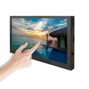 Venda quente Touch 1024x600 IPS Metal Shell Travel Segunda Tela Monitor HD-MI HD PC Mini Tela Portátil para Laptop de 7 polegadas