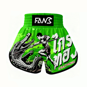 مخصص بالجملة ركلة الملاكمة شورت Mma مع الشقوق معركة عاطفي - Product Image 1