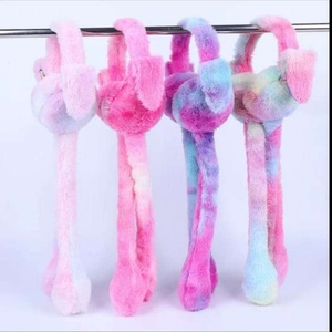 ที่ปิดหูรูปกระต่ายน่ารัก สีสันสดใส หมวกตุ๊กตาขนนุ่ม หูกระต่ายขยับได้ ที่ปิดหูสำหรับนักเรียน คู่รัก ป้องกันความหนาวเย็นในฤดูหนาว ที่ปิดหูรูปกระต่ายขนนุ่ม - Product Image 1