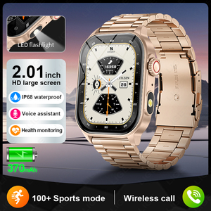 Lige BWKM02 nuovo Smartwatch uomo donna AI voce senza fili di salute Monitor Sport Fitness <span class=keywords><strong>2</strong></span>.0 'HD grande schermo uomo Smart Watch - Product Image 2