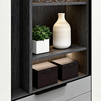 Table TV en bois personnalisée BOSNiE pour salon et chambre à coucher, meuble TV moderne avec rangement, console TV de luxe, option de montage mural
