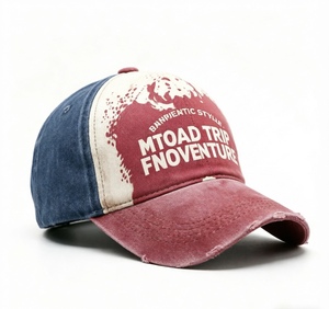 Casquette Trucker Vintage Personnalisée Effet Vieilli Unisexe en Coton avec Broderie Aventure pour Sports de Plein Air – Vente en Gros - Product Image 2