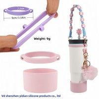 Anneau de suspension en silicone ZT pour gobelet d'eau, poignée portable avec cordon élastique, accessoires de bar jetables certifiés pour l'exportation