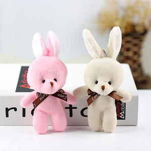 Boneka kelinci Mini Paskah 6.3 inci 7 warna, mainan kelinci kecil lembut, dekorasi pesta Paskah lucu - Product Image 3