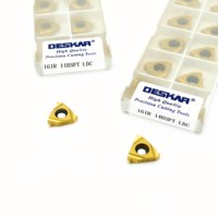Plaquettes de taraudage indexables DESKAR 16ER1.0ISO/10W/10UN 16IR8NPT/19BSPT/3TR/AG60 LDC, plaquettes en carbure pour machines-outils CNC
