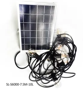 6W Solar Led Light Strings Led Cmmping Light Outdoor Solar Led Strings Solar Camping Lights