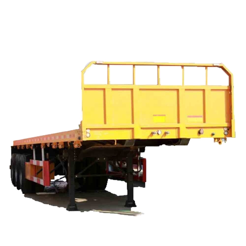 Продажа бортовых полуприцепов Tri-Axle 50 Tons 20ft 40ft 53 foot Gooseneck Container
