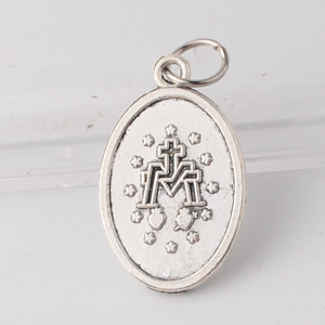 15*26mm de Nuestra Señora de <span class=keywords><strong>la</strong></span> <span class=keywords><strong>Virgen</strong></span> Marí<span class=keywords><strong>a</strong></span> de Metal en plata antigua plateado pequeño religiosos católicos colgante de aleación de Zinc - Product Image 4