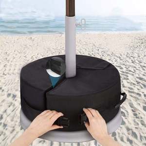 Custom Heavy-Duty 600D Oxford Anti-Tear <b>Waterproof</b> Windproof Round Fixed Umbrella Tent Sandbag Bag for Patio <b>Parasol</b> - Product Image 4