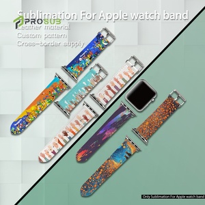 Prosub Diy Impression par sublimation personnalisée pour bracelets de montre <span class=keywords><strong>Apple</strong></span>, bracelet de montre en cuir PU vierge pour sublimation - Product Image 5