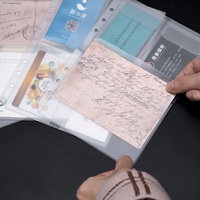 Pochette transparente pour classeur à feuilles A5 6 trous, pochette pour classeur à feuilles en PP mat
