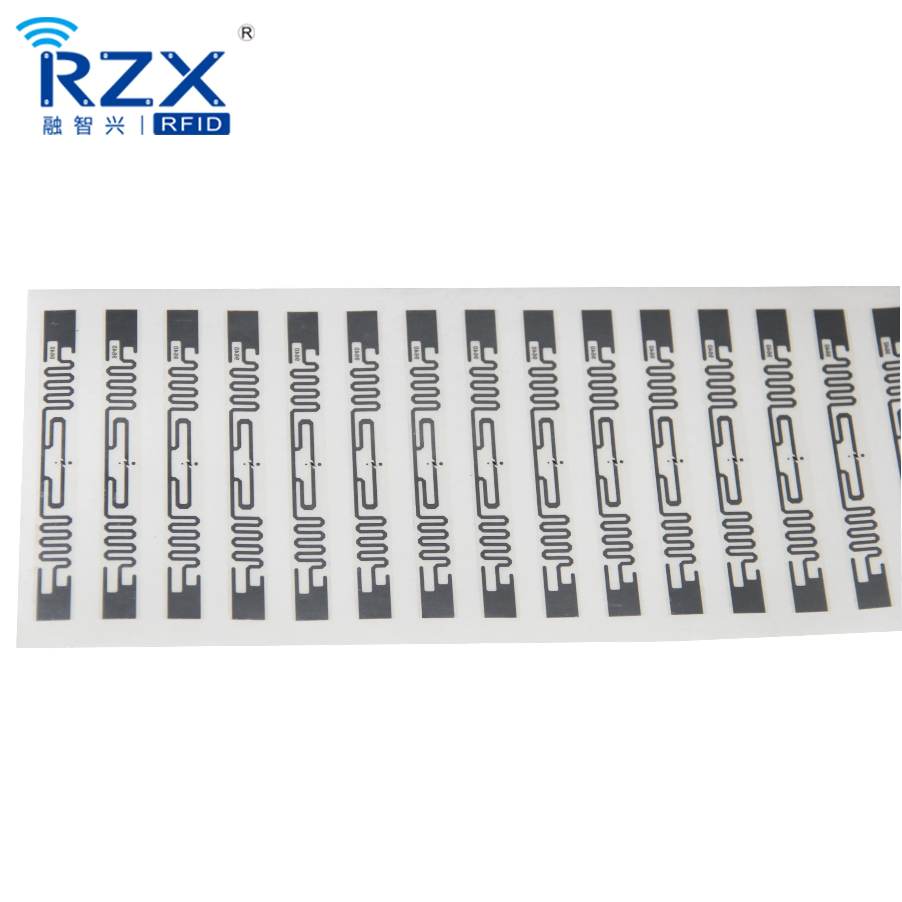 ISO 18000-6C RFID-Inlay 860-960MHz Beschreibbarer passiver UHF-Etiketten-RFID-Tag-Aufkleber