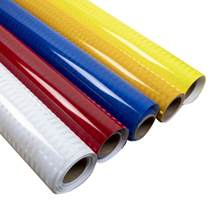 Lianxing 1.22m x 45.7m Printable <span class=keywords><strong>Micro</strong></span> <span class=keywords><strong>Prism</strong></span> PET Fluorescente Amarelo-Verde HIP Reflective Sheeting Roll
