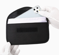 Sacs Faraday légers et élégants pour téléphone et clés de voiture, pochette anti-vol à fermeture éclair bloquant les signaux, protection automobile