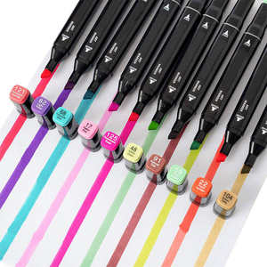 Bolígrafos de dibujo profesionales Marcadores DE ARTE 24/60/80/100/120/168 colores Tinta a base de alcohol Marcador de dibujo de Arte de doble cabeza - Product Image 5