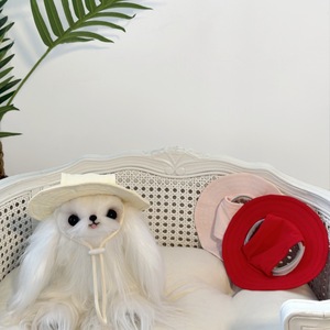 Trendige Outdoor-Haustierhüte: Dekorative Sonnenhüte für Französische Bulldoggen, Hundeleinen und neue, stilvolle Haustierhüte - Product Image 5