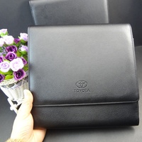 Carpeta de cuero de imitación personalizada para coche, licencia de seguro de registro de coche con Cierre magnético para portatarjetas de documentos
