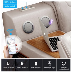 Cama Inteligente Moderna de Alta Calidad, Marca Nevan, con Tapicería de Cuero Sintético, Función de Masaje, Almacenamiento, 1 Año de Garantía, Fácil de Armar - Product Image 4