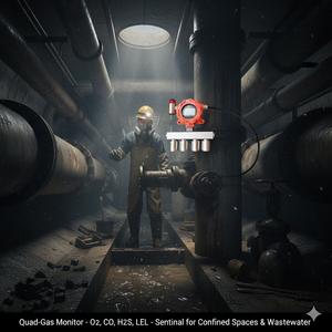 Sensor de Detección de Concentración de Gases Cuatro en Uno SMRTE IF01 Modbus, Alarma de Gas, Oxígeno, Monóxido de Carbono, Sulfuro de Hidrógeno, Salida RS485 para - Product Image 3