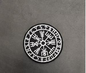 수 놓은 생명의 나무 벨크로 패치, 바이킹 라운드 완장, 나침반 전술 사기 배지 - Product Image 6