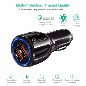 Adaptateur USB double port 15W Chargeur rapide pour voiture Compatible pour <span class=keywords><strong>iPhone</strong></span> 15 <span class=keywords><strong>14</strong></span> 13 12 11 <span class=keywords><strong>Pro</strong></span> <span class=keywords><strong>Max</strong></span> pour Samsung Fonction PD <span class=keywords><strong>Sortie</strong></span> 20W - Product Image 4