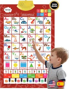 Póster de Sonidos del Alfabeto Personalizado, Tabla de Pared Parlante, Material Educativo Temprano para Niños, Papel, Cartón, Arte Personalizado - Product Image 1
