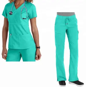 医院护士用时尚透气材料手术服