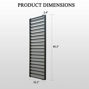 Pantalla de privacidad de aluminio para exteriores personalizable, obturador lateral, accesorio de pérgola a prueba de viento de fábrica para balcón - Product Image 4