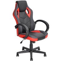 Chaise présidentielle souple au design moderne, accoudoir fixe, pivotant à 360 °, en similicuir, plateau réglable, base en nylon, chaise de bureau
