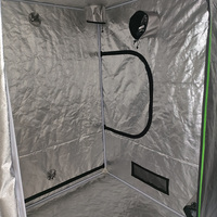 Serre de culture 150x150x200cm Oxford 600D avec support, grande taille 5x5 FT, pour plantes d'intérieur, graines, chanvre, herbes, hydroponie, serre domestique