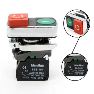 Manhua XB4-BL8425 Twin push button switch red-green power supply on off button