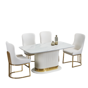 أثاث غرفة صيني بسعر الجملة 6 مقاعد رخامية بتصميم حديث من المصنع - Product Image 2