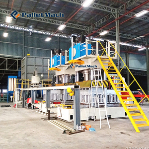 High Capacity Automatic Hydraulic Wood Recycling Pallet Molding & Press Machine with Wood Crusher for Sale - Product Image 4