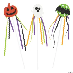 Varinha de fadas de abóbora de feltro para bebês meninas crianças princesa Halloween festa de Páscoa adereço em forma de morcego varinha de fadas