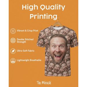 T-shirt personnalisé avec photo, unisexe, 100% coton, impression numérique, matière jersey respirante - Product Image 4