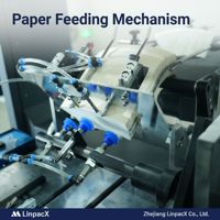 Machine de fabrication de gobelets en papier LinpacX LPX-228, qualité allemande, avec prix des pièces détachées pour machine à gobelets en papier