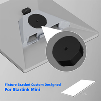 Support Starlink Mini, 360 °   Support de fixation rotatif pour tuyau avec adaptateur fileté pour rail de bateau, camping-car, kit de montage sur barre de toit