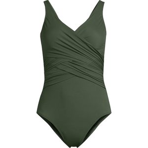 Traje de Baño Entero con Cuello en V para Mujer, Resistente al Cloro, UPF50+, Sin Mangas, Spandex, Poliéster, Traje de Baño Deportivo - Product Image 4