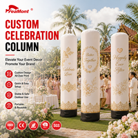 FEAMONT Pilier Gonflable Hermétique au Design Attrayant et Impression Personnalisée pour Décoration de Scène Photo de Mariage