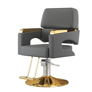 Silla de Barbero Moderna y Duradera de Acero Inoxidable con Asiento Ajustable para Salón y Spa de Luxmars - Product Image 2