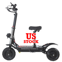 US Stock Amérique Entrepôt Livraison Gratuite 6000W Double Moteur 11 ''Pouces 80-85 KM/H Vitesse Urban Commuting City Sports Scooter Électrique