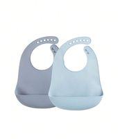 Ensemble d'alimentation pour bébé sans BPA, écologique, avec bavoir, cuillère, anneau de dentition, assiette en silicone, bavoirs à boutons imperméables à motifs pour garçons de 7 à 12 mois