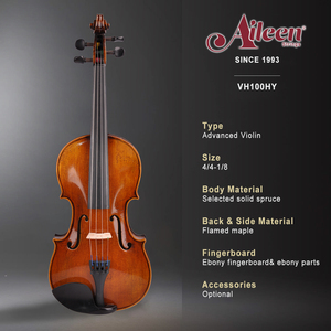 1/4 Spirit vernice abete massiccio 4/4 violino fiammato avanzato violon(VH100HY) - Product Image 2