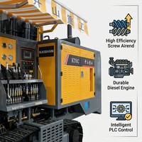 Foreuse rotative sur chenilles diesel KAISHAN avec marteau DTH (pompe à engrenages) – Profondeur max. 50 m pour exploration minière et carrière – Moteur 162 kW